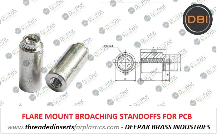 Broaching Standoff For PCB